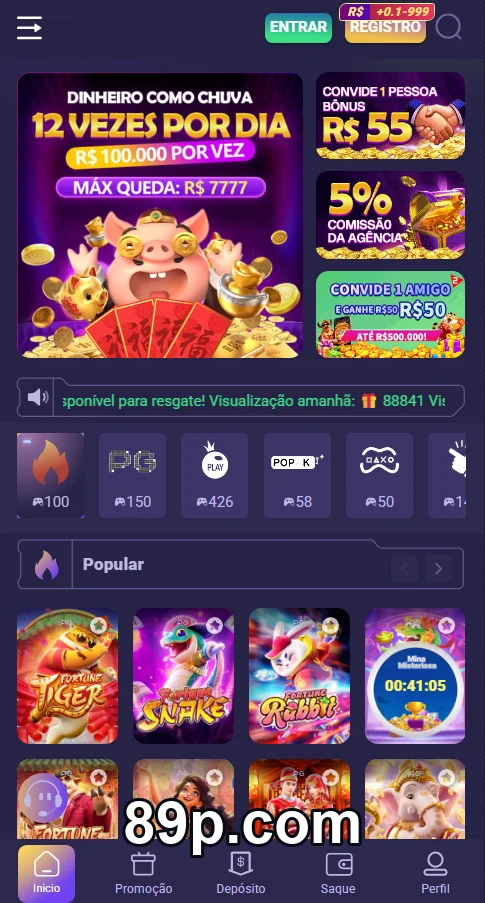 89p.com: Link de Acesso Acesse o Melhor Cassino Online do Brasil